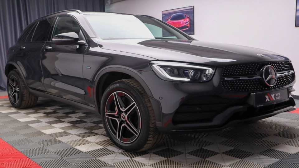 Mercedes GLC 300e AMG Burmester Ambientale Panoramic - imaginea 11