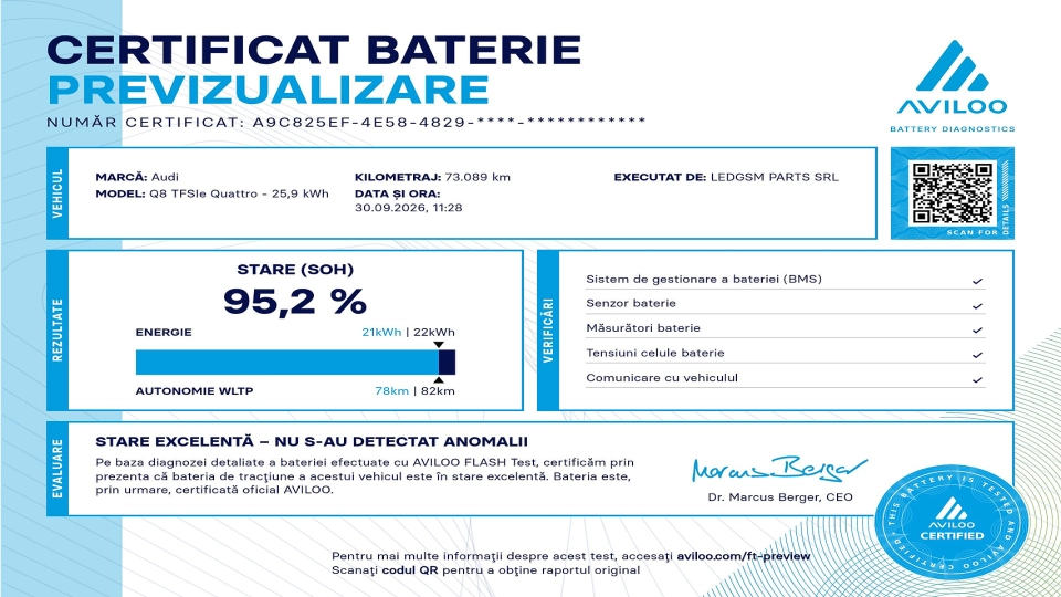 Audi Q8 55TFSIe S-Line Ventilatie B&O Matrix Trapa Punte viratoare - imaginea 6