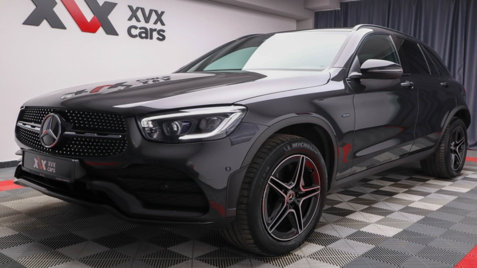 Mercedes GLC 300e AMG Burmester Ambientale Panoramic - imaginea 9