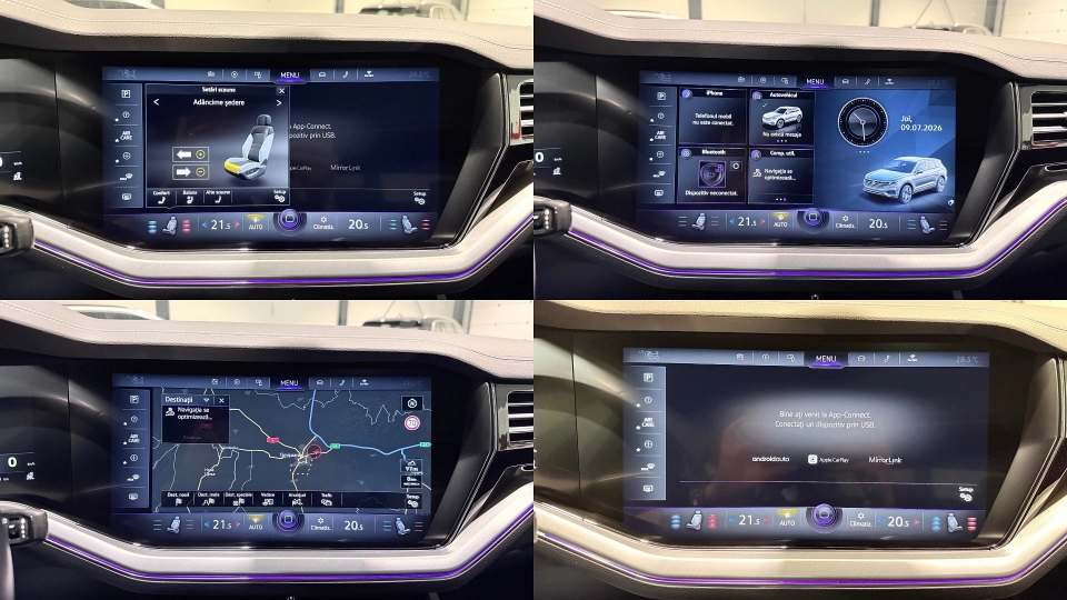 VW Touareg eHybrid Piele Puglia Ventilatie Panoramic IQ Light Carlig - imaginea 33